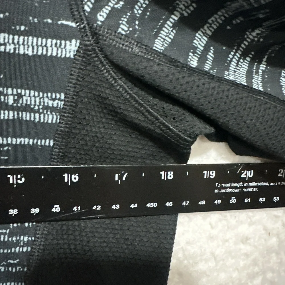 Nike Pro Dri Fit Size S Fitted Long Sleeve Athletic Gym Shirt Heather Black/Gray